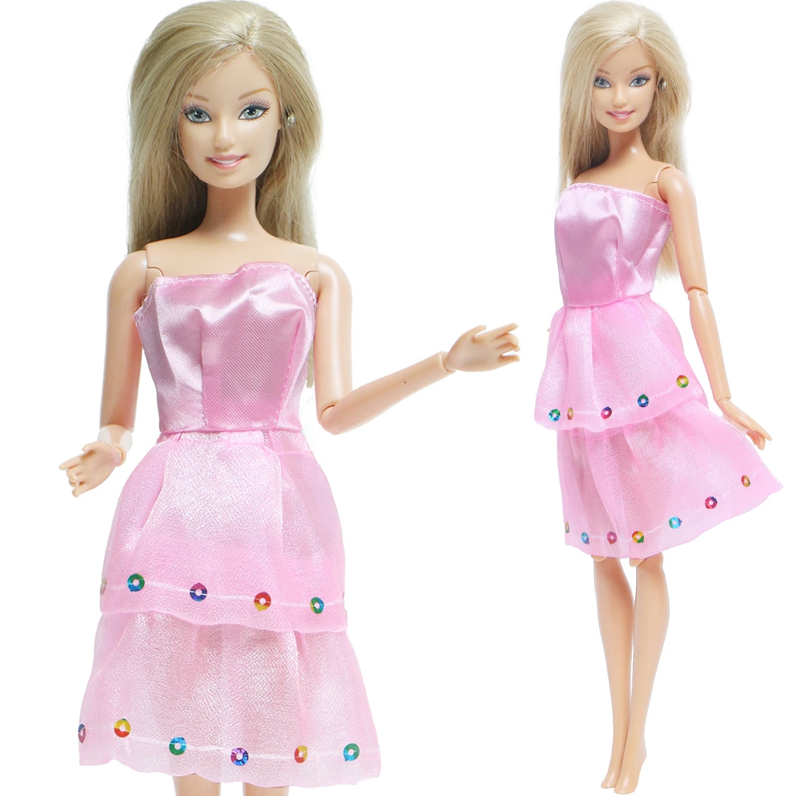 Handmade Fashion Doll Dress Princess Doll Mini Gown Party Daily Wear Clothes For Ba Doll Bie Accessories Girl Kids Baby Toys