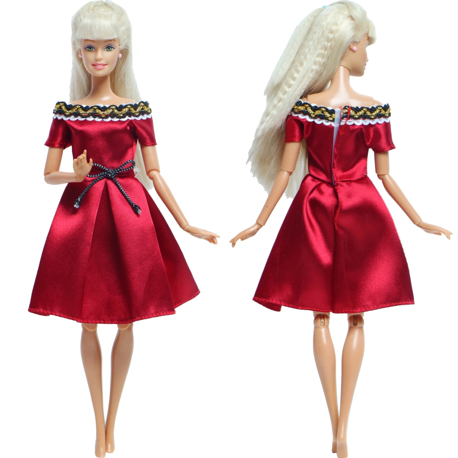Handmade Fashion Doll Dress Princess Doll Mini Gown Party Daily Wear Clothes For Ba Doll Bie Accessories Girl Kids Baby Toys