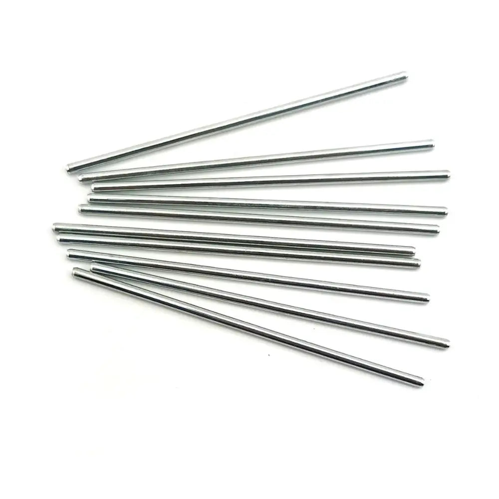 10pcs RC Silver Steel Rod shaft Axles Straight Metal Round Linear Rail Round Length 30 50 70 100 110 150mm * Diameter 2mm