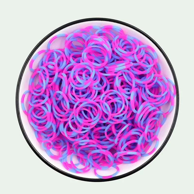 Protein Semi-permeable Jelly Color Rubber Bands Elastic  Weave loom Bands Children's Arts & Crafts, DIY Toys Bracelet