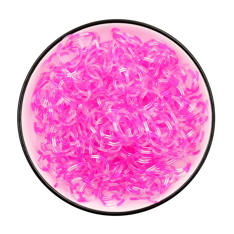 Protein Semi-permeable Jelly Color Rubber Bands Elastic  Weave loom Bands Children's Arts & Crafts, DIY Toys Bracelet