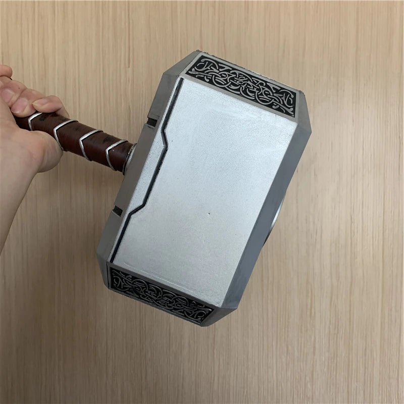 44cm Thor's Hammer Avengers Superhero Weapon Thor: Love and Thunder Hammer 1:1  Model Stormbreaker Toy Safety PU Material