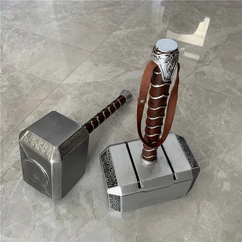 44cm Thor's Hammer Avengers Superhero Weapon Thor: Love and Thunder Hammer 1:1  Model Stormbreaker Toy Safety PU Material