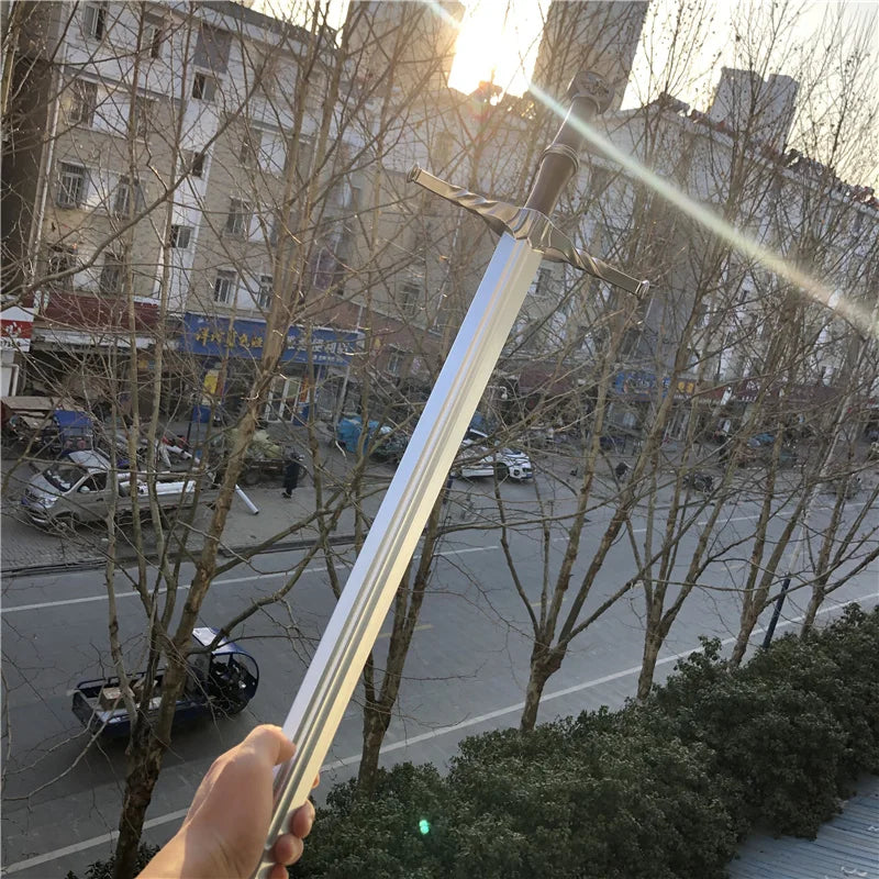 Wild Hunt Sword Aerondight Sword Weapon Cosplay White Wolf Prop Role Play Gift Safety 1:1 PU Wizard Eredin Alice Jewel Sword