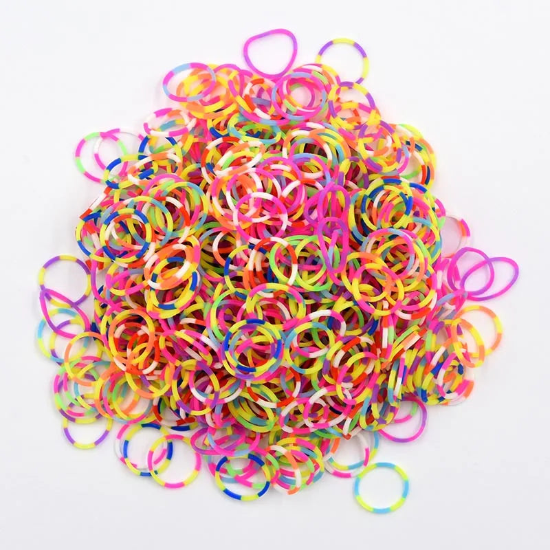 Protein Semi-permeable Jelly Color Rubber Bands Elastic  Weave loom Bands Children's Arts & Crafts, DIY Toys Bracelet