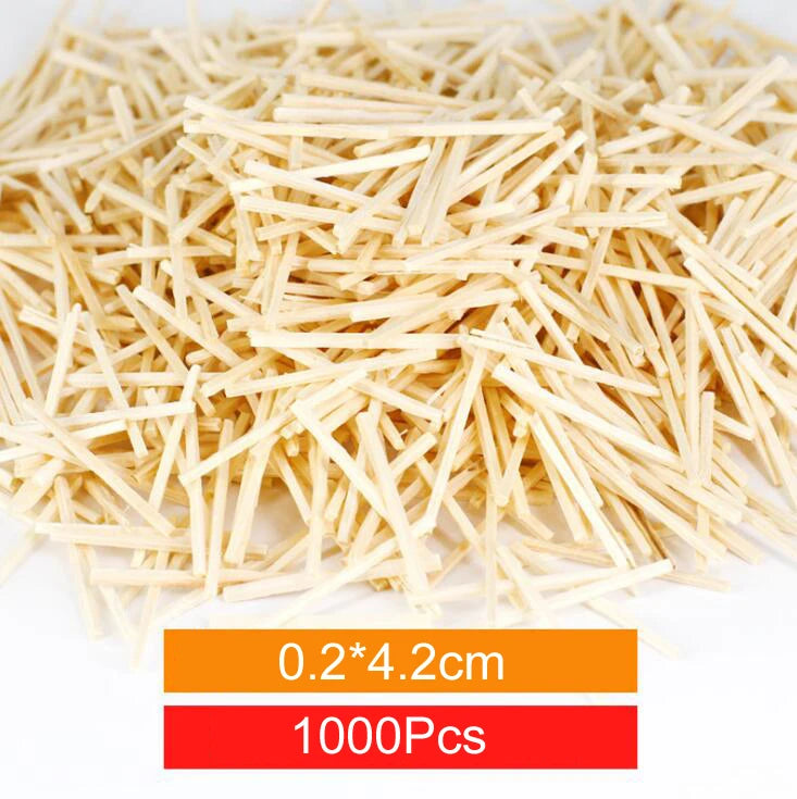 1000Pcs Color Matchstick Wooden Sticks Kindergarten Children Hand Material Creative Wood DIY Crafts Decoupage Wood Ornaments GYH