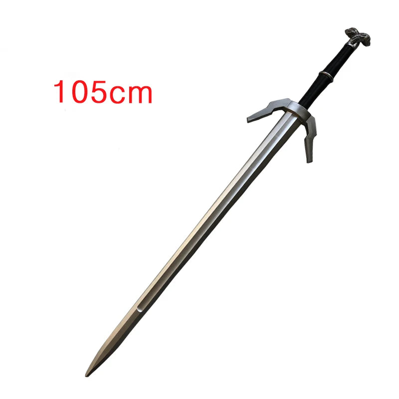 Wild Hunt Sword Aerondight Sword Weapon Cosplay White Wolf Prop Role Play Gift Safety 1:1 PU Wizard Eredin Alice Jewel Sword