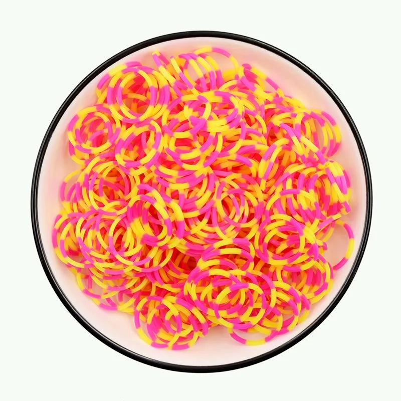 Protein Semi-permeable Jelly Color Rubber Bands Elastic  Weave loom Bands Children's Arts & Crafts, DIY Toys Bracelet