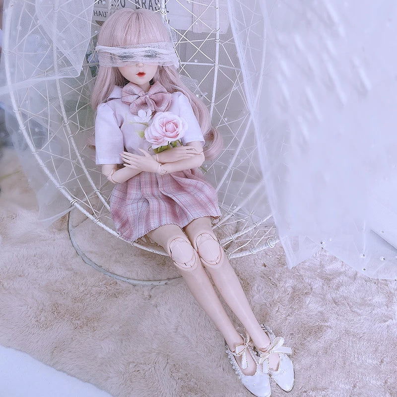 Fashion 1/3 Bjd Doll Dress Casual Handmade Clothes Outfits, Cosplay Clothing ,Overcoat Dress Up Suit For 60cm Yosd Bjd Dolls