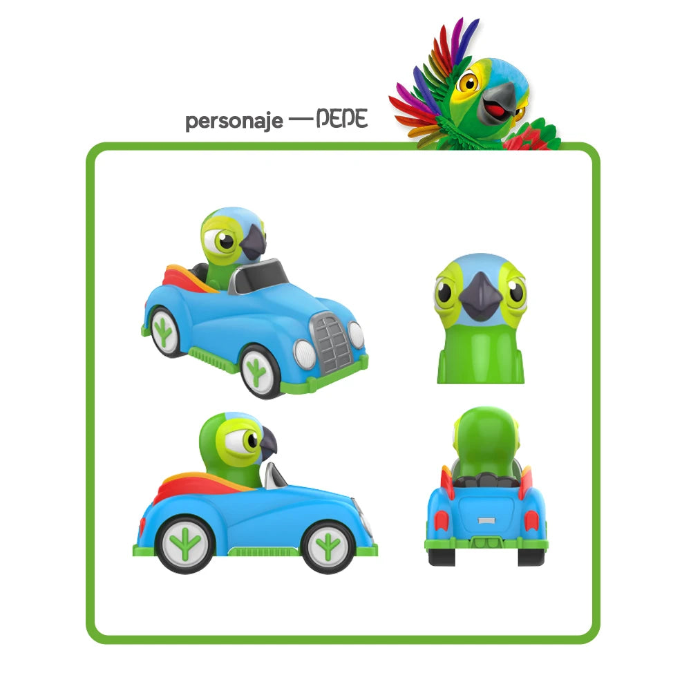 La Granja De Zenon Kids Toy Car Bartolito Car Pull Back Car Toys Inertia Car Set Boys Girls Toys 1-3 Years Old Birthday Gift
