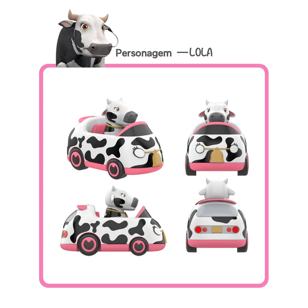 La Granja De Zenon Kids Toy Car Bartolito Car Pull Back Car Toys Inertia Car Set Boys Girls Toys 1-3 Years Old Birthday Gift