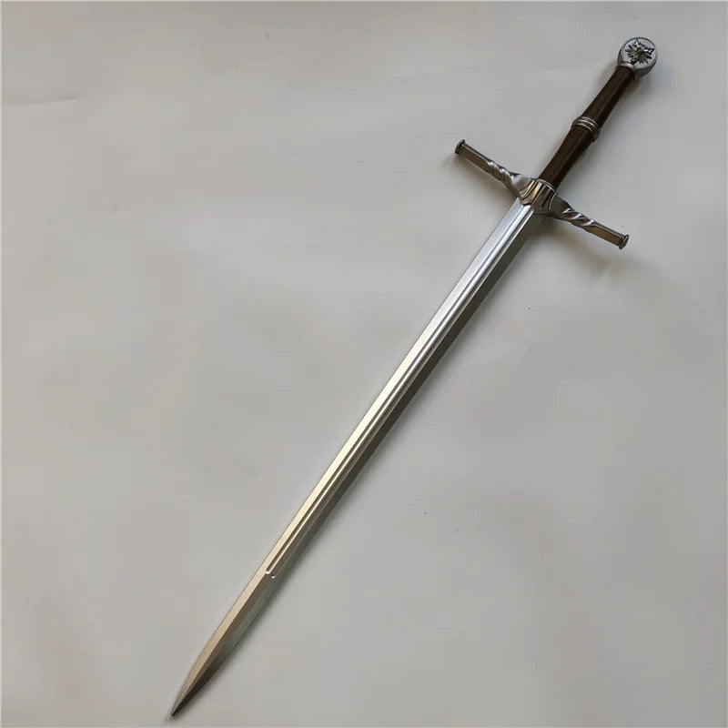 Wild Hunt Sword Aerondight Sword Weapon Cosplay White Wolf Prop Role Play Gift Safety 1:1 PU Wizard Eredin Alice Jewel Sword