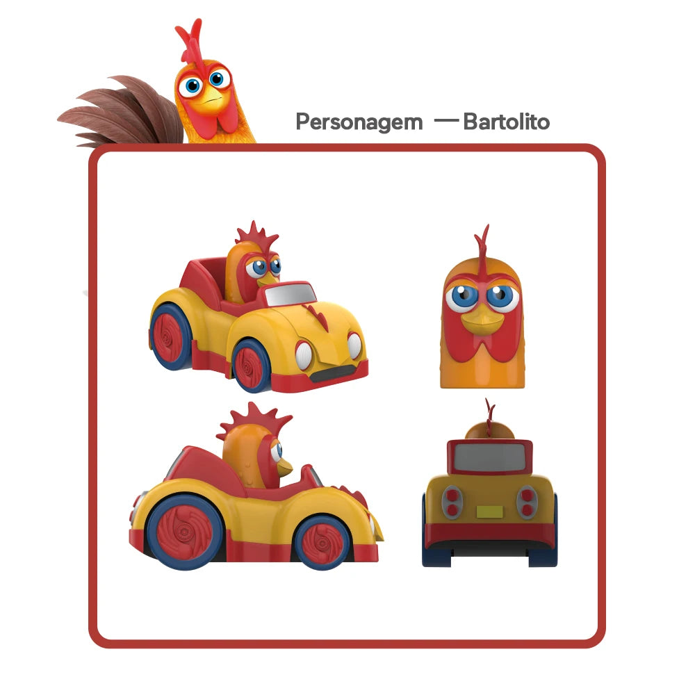 La Granja De Zenon Kids Toy Car Bartolito Car Pull Back Car Toys Inertia Car Set Boys Girls Toys 1-3 Years Old Birthday Gift