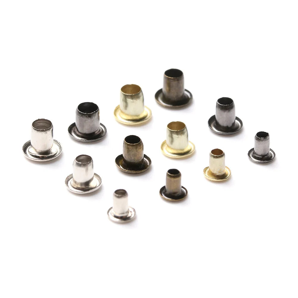 100Pcs Mini Eyelet Buttons Metal Buckle Snap Buttons for DIY Doll Belt Buckles Handmade Bag Shoes Clothing Sewing Accessories