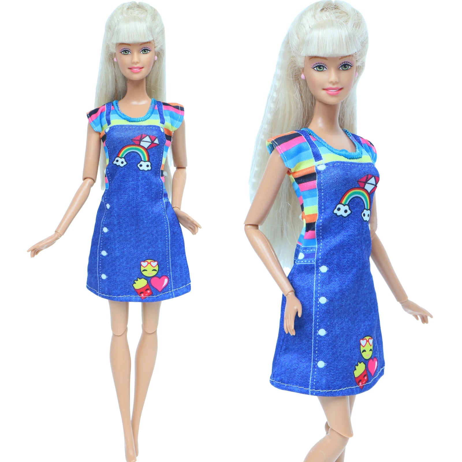 Handmade Fashion Doll Dress Princess Doll Mini Gown Party Daily Wear Clothes For Ba Doll Bie Accessories Girl Kids Baby Toys