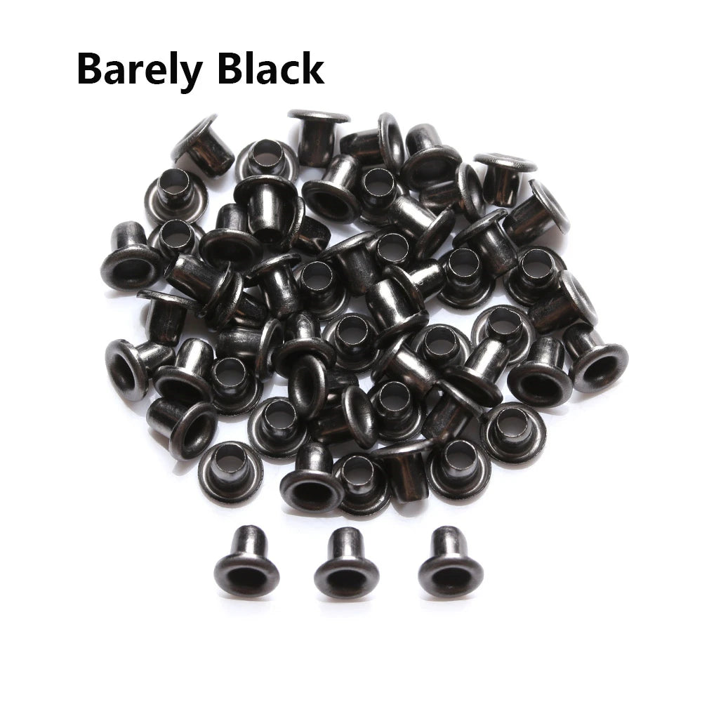 100Pcs Mini Eyelet Buttons Metal Buckle Snap Buttons for DIY Doll Belt Buckles Handmade Bag Shoes Clothing Sewing Accessories