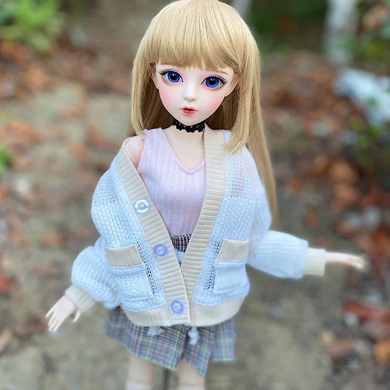 Fashion 1/3 Bjd Doll Dress Casual Handmade Clothes Outfits, Cosplay Clothing ,Overcoat Dress Up Suit For 60cm Yosd Bjd Dolls