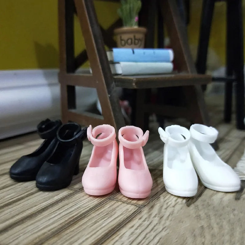 New Blyth Doll Sports Shoes, Fashion Middle High Heel Boots Shoes For blyth Barbies,Licca, Azone 1/6 Doll Accessories