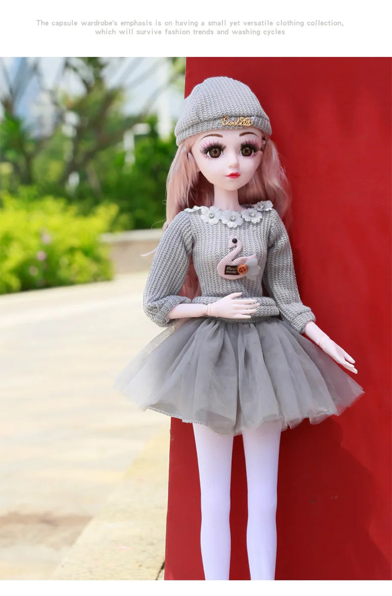 Fashion 1/3 Bjd Doll Dress Casual Handmade Clothes Outfits, Cosplay Clothing ,Overcoat Dress Up Suit For 60cm Yosd Bjd Dolls