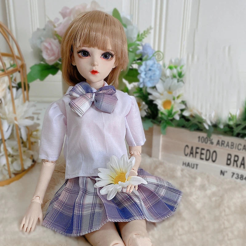 Fashion 1/3 Bjd Doll Dress Casual Handmade Clothes Outfits, Cosplay Clothing ,Overcoat Dress Up Suit For 60cm Yosd Bjd Dolls