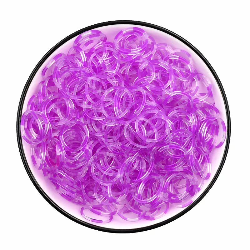 Protein Semi-permeable Jelly Color Rubber Bands Elastic  Weave loom Bands Children's Arts & Crafts, DIY Toys Bracelet