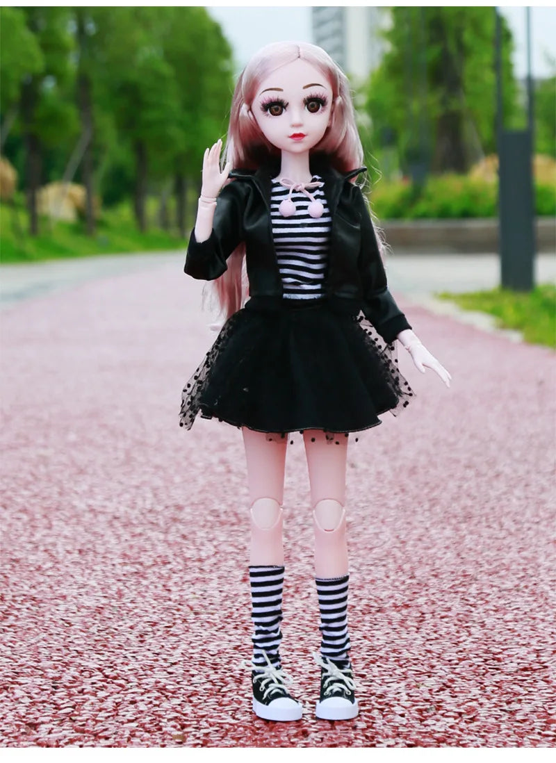 Fashion 1/3 Bjd Doll Dress Casual Handmade Clothes Outfits, Cosplay Clothing ,Overcoat Dress Up Suit For 60cm Yosd Bjd Dolls
