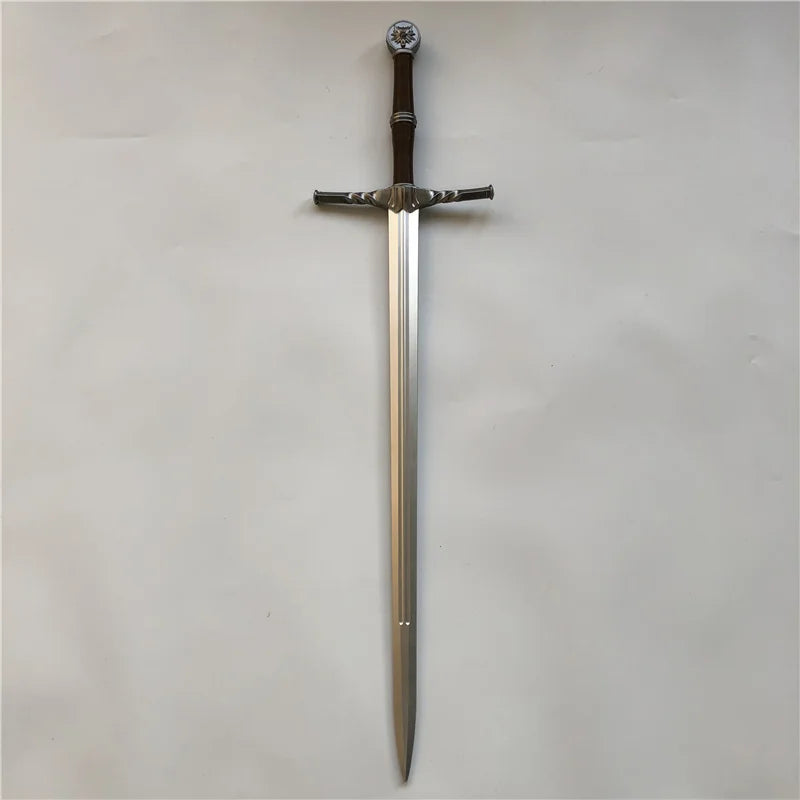 Wild Hunt Sword Aerondight Sword Weapon Cosplay White Wolf Prop Role Play Gift Safety 1:1 PU Wizard Eredin Alice Jewel Sword