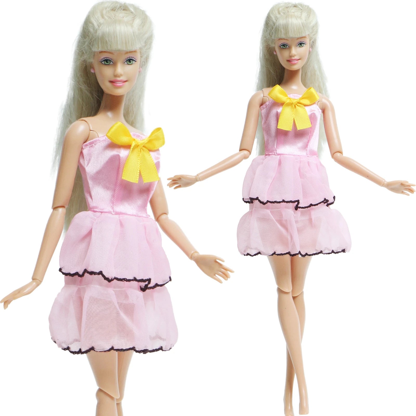 Handmade Fashion Doll Dress Princess Doll Mini Gown Party Daily Wear Clothes For Ba Doll Bie Accessories Girl Kids Baby Toys