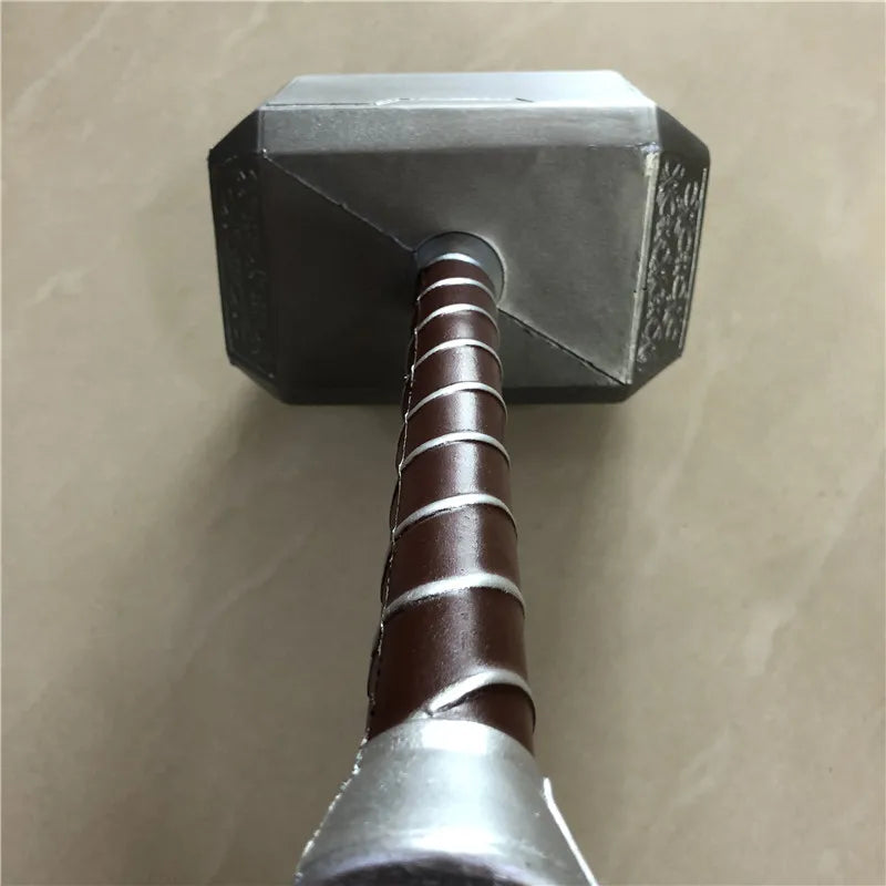 44cm Thor's Hammer Avengers Superhero Weapon Thor: Love and Thunder Hammer 1:1  Model Stormbreaker Toy Safety PU Material
