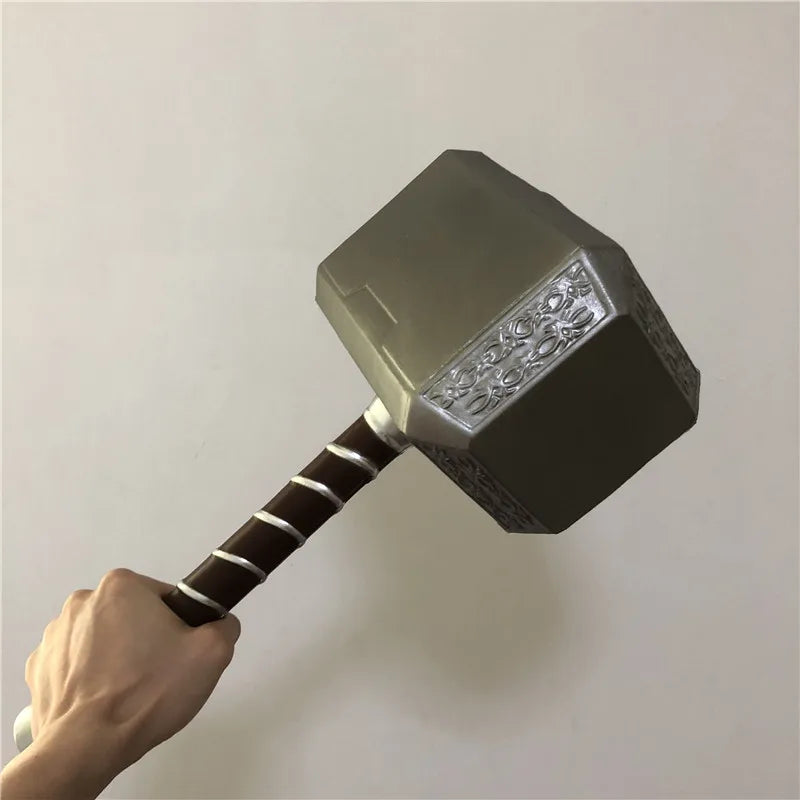 44cm Thor's Hammer Avengers Superhero Weapon Thor: Love and Thunder Hammer 1:1  Model Stormbreaker Toy Safety PU Material