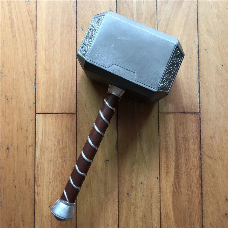 44cm Thor's Hammer Avengers Superhero Weapon Thor: Love and Thunder Hammer 1:1  Model Stormbreaker Toy Safety PU Material