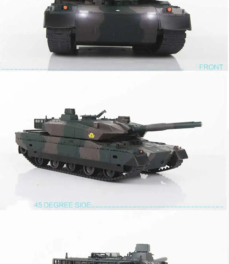 RC Tank Remote Control Tank Rechargeable 1/20 9CH 40CM Camouflage 27Mhz Infrared Electric Toys For Boys Birthday Gifts
