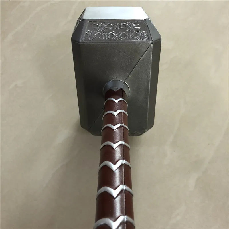 44cm Thor's Hammer Avengers Superhero Weapon Thor: Love and Thunder Hammer 1:1  Model Stormbreaker Toy Safety PU Material