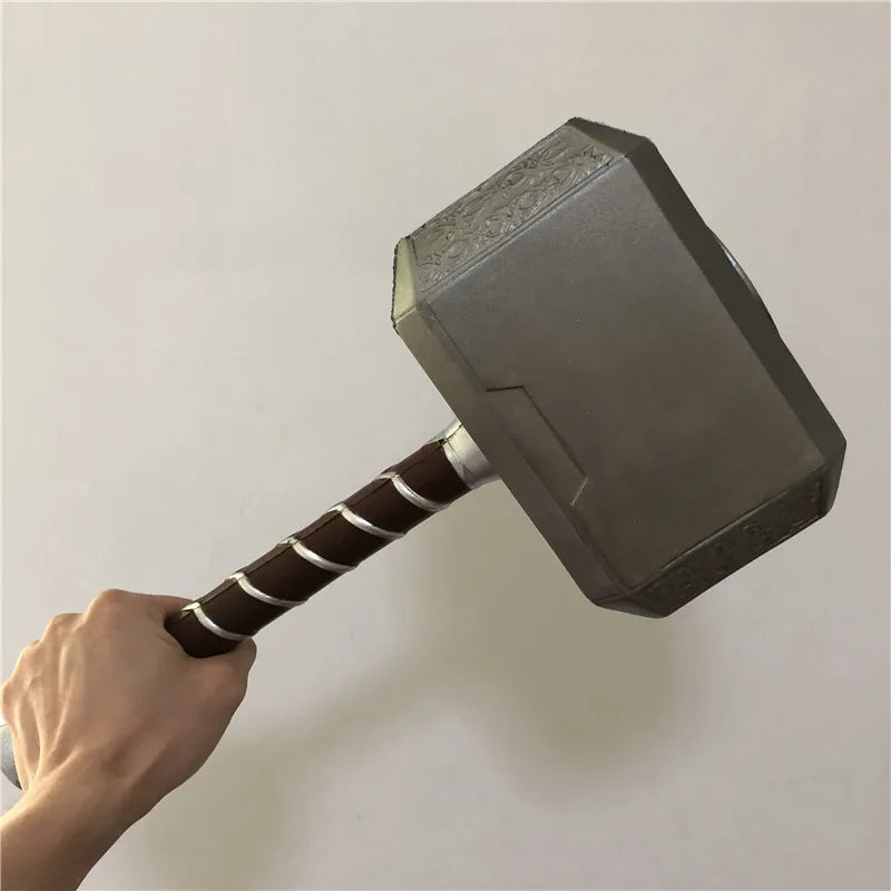44cm Thor's Hammer Avengers Superhero Weapon Thor: Love and Thunder Hammer 1:1  Model Stormbreaker Toy Safety PU Material