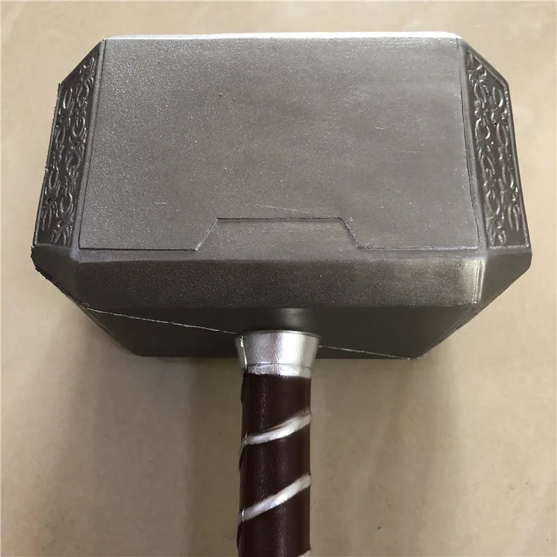 44cm Thor's Hammer Avengers Superhero Weapon Thor: Love and Thunder Hammer 1:1  Model Stormbreaker Toy Safety PU Material