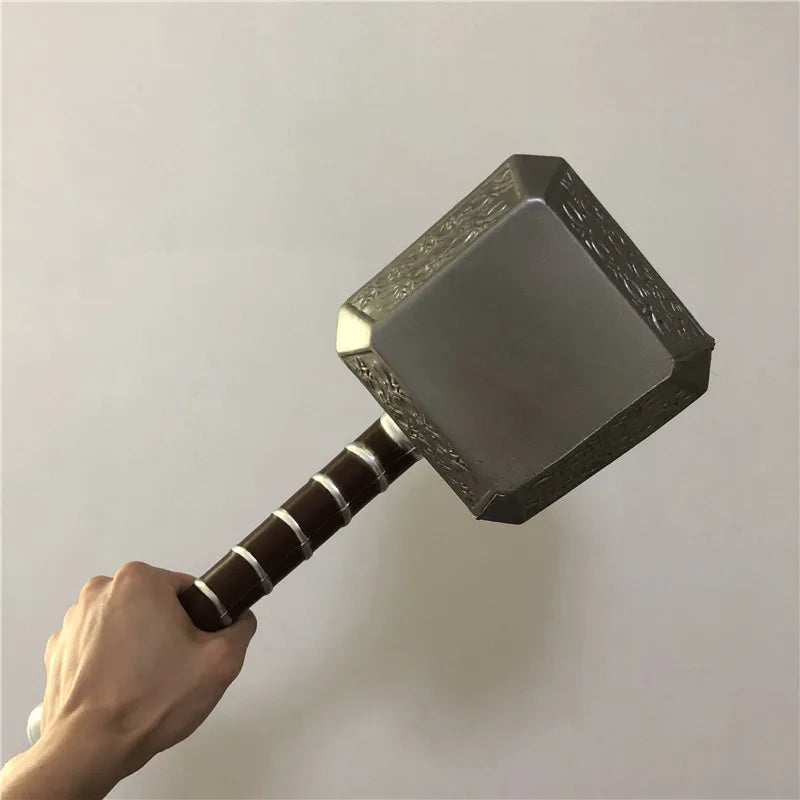 44cm Thor's Hammer Avengers Superhero Weapon Thor: Love and Thunder Hammer 1:1  Model Stormbreaker Toy Safety PU Material