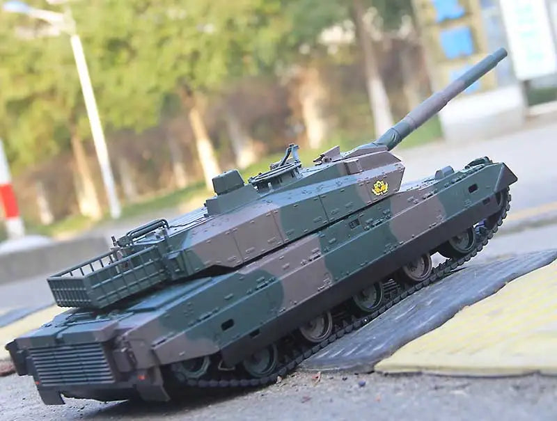 RC Tank Remote Control Tank Rechargeable 1/20 9CH 40CM Camouflage 27Mhz Infrared Electric Toys For Boys Birthday Gifts