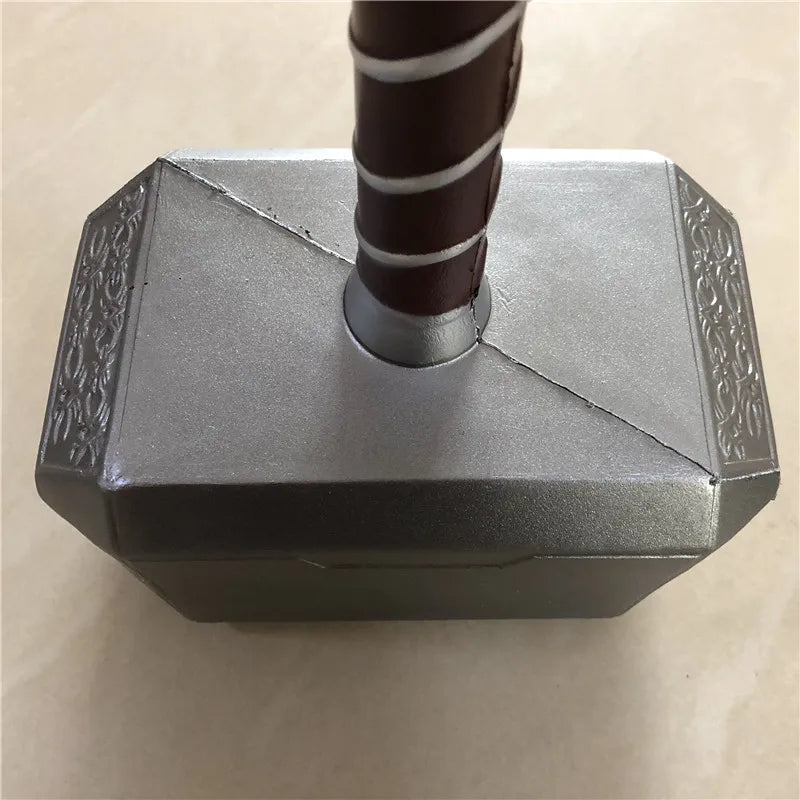 44cm Thor's Hammer Avengers Superhero Weapon Thor: Love and Thunder Hammer 1:1  Model Stormbreaker Toy Safety PU Material