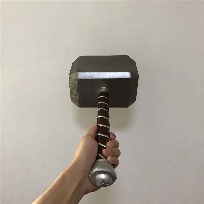 44cm Thor's Hammer Avengers Superhero Weapon Thor: Love and Thunder Hammer 1:1  Model Stormbreaker Toy Safety PU Material