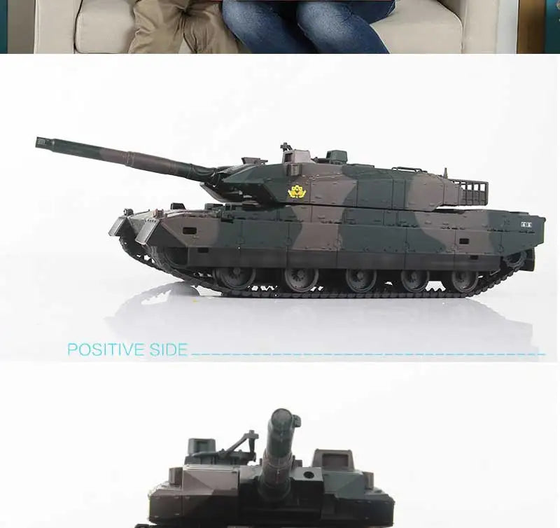 RC Tank Remote Control Tank Rechargeable 1/20 9CH 40CM Camouflage 27Mhz Infrared Electric Toys For Boys Birthday Gifts