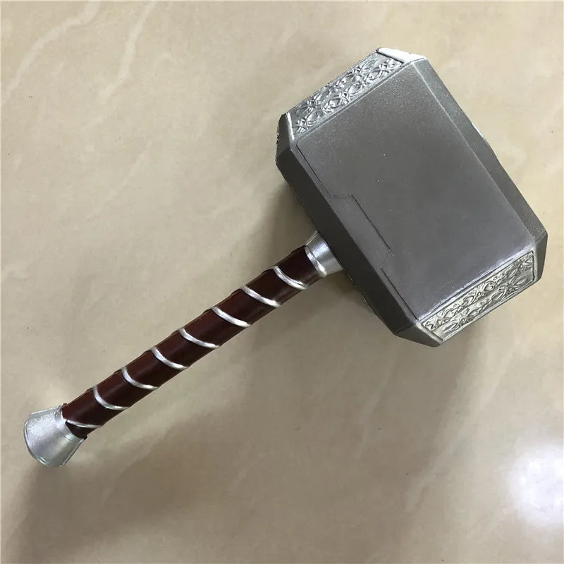 44cm Thor's Hammer Avengers Superhero Weapon Thor: Love and Thunder Hammer 1:1  Model Stormbreaker Toy Safety PU Material
