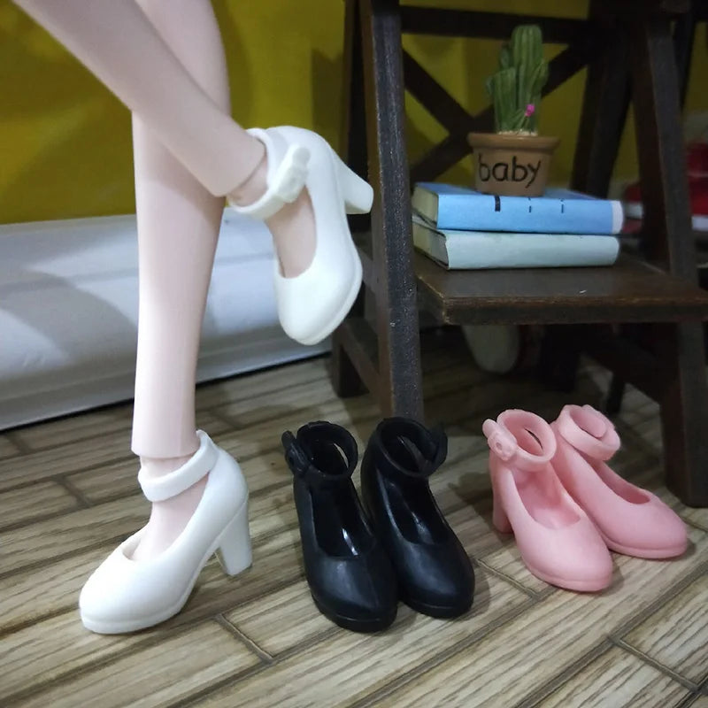 New Blyth Doll Sports Shoes, Fashion Middle High Heel Boots Shoes For blyth Barbies,Licca, Azone 1/6 Doll Accessories