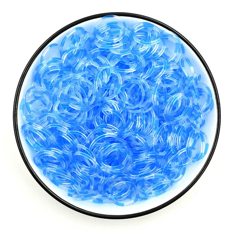 Protein Semi-permeable Jelly Color Rubber Bands Elastic  Weave loom Bands Children's Arts & Crafts, DIY Toys Bracelet