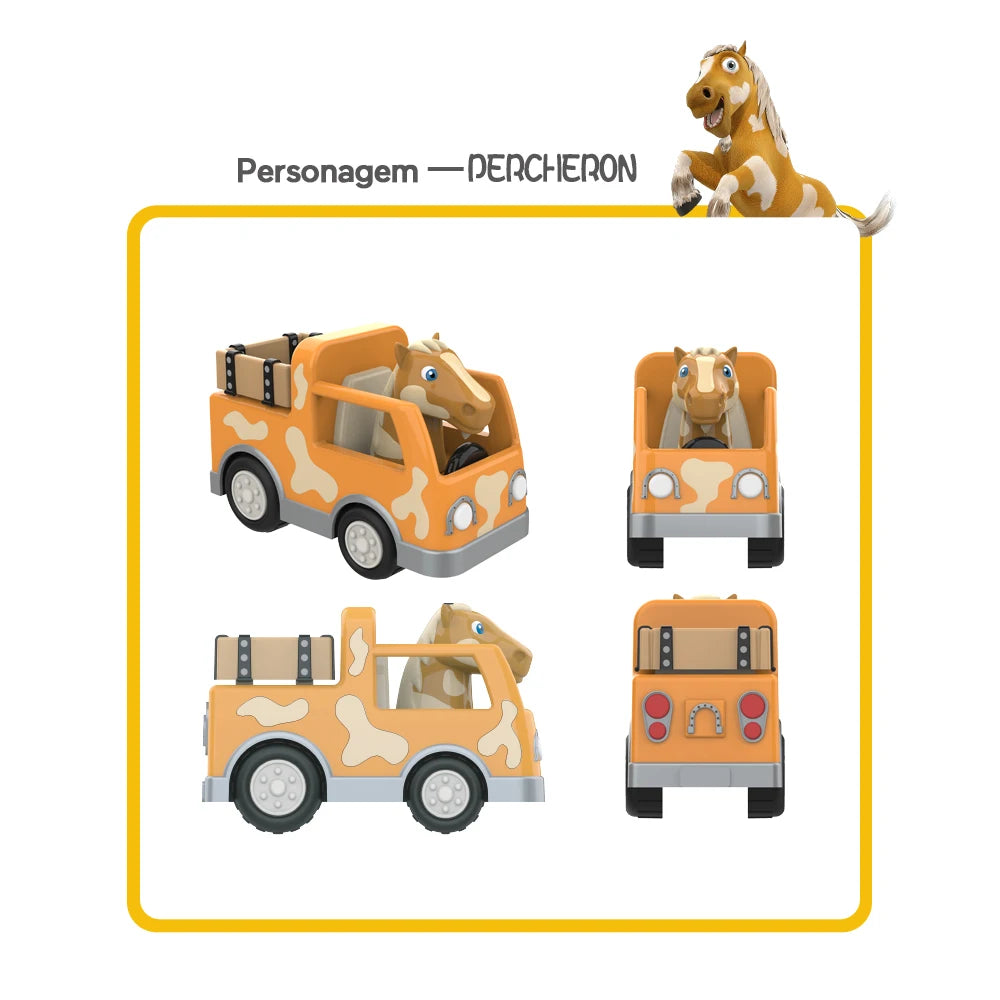 La Granja De Zenon Kids Toy Car Bartolito Car Pull Back Car Toys Inertia Car Set Boys Girls Toys 1-3 Years Old Birthday Gift