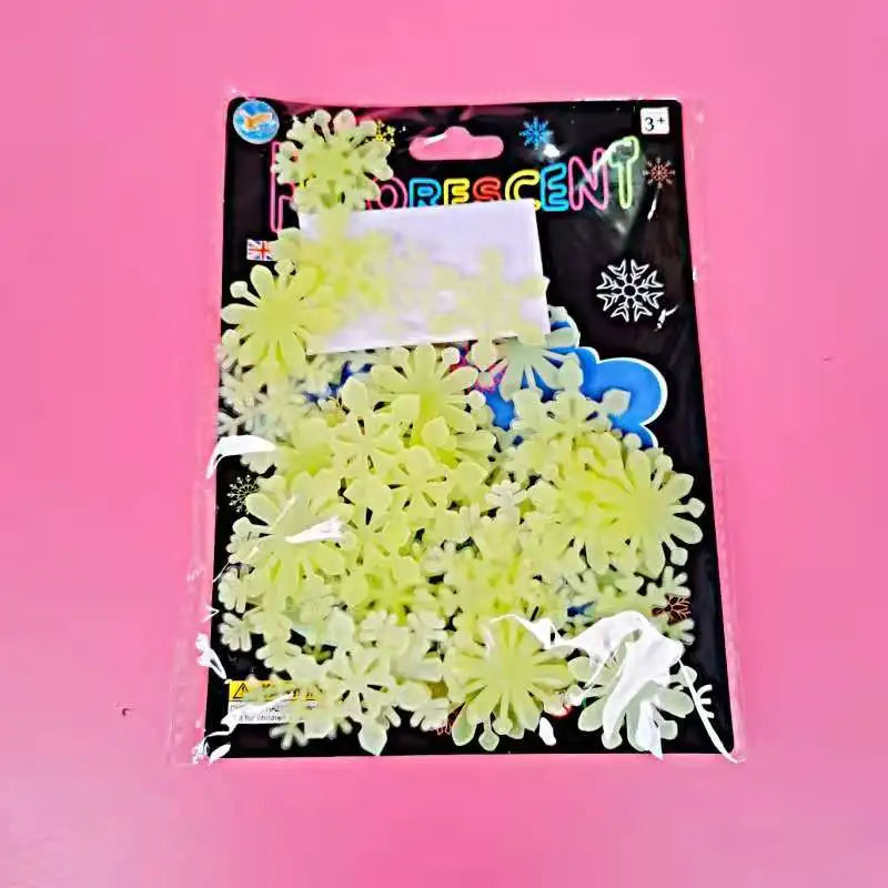 3D Hollow Star Energy Storage Fluorescent Glow In The dark Luminous On Wall Stickers For Kids Room living Room Decal