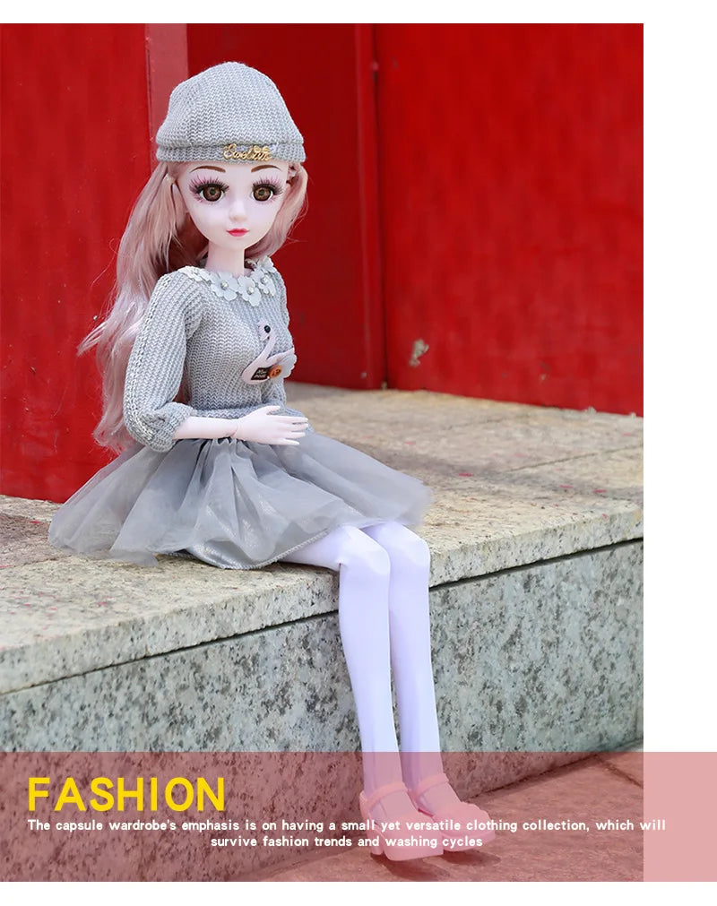 Fashion 1/3 Bjd Doll Dress Casual Handmade Clothes Outfits, Cosplay Clothing ,Overcoat Dress Up Suit For 60cm Yosd Bjd Dolls