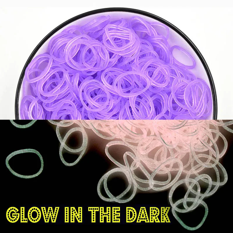 Protein Semi-permeable Jelly Color Rubber Bands Elastic  Weave loom Bands Children's Arts & Crafts, DIY Toys Bracelet