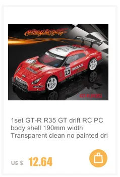 LTC 1/10 RC RACING Touring car competition 190mm width High downforce PVC body shell for xray 3Raicng  yokomo TAMIYA ARC
