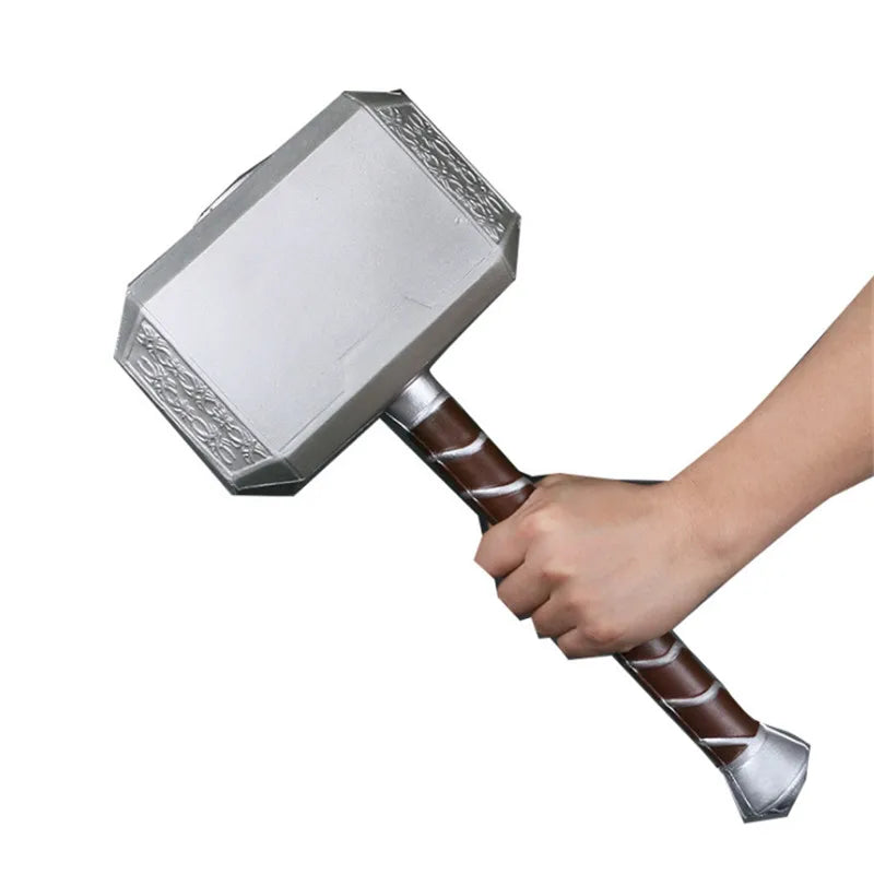 44cm Thor's Hammer Avengers Superhero Weapon Thor: Love and Thunder Hammer 1:1  Model Stormbreaker Toy Safety PU Material