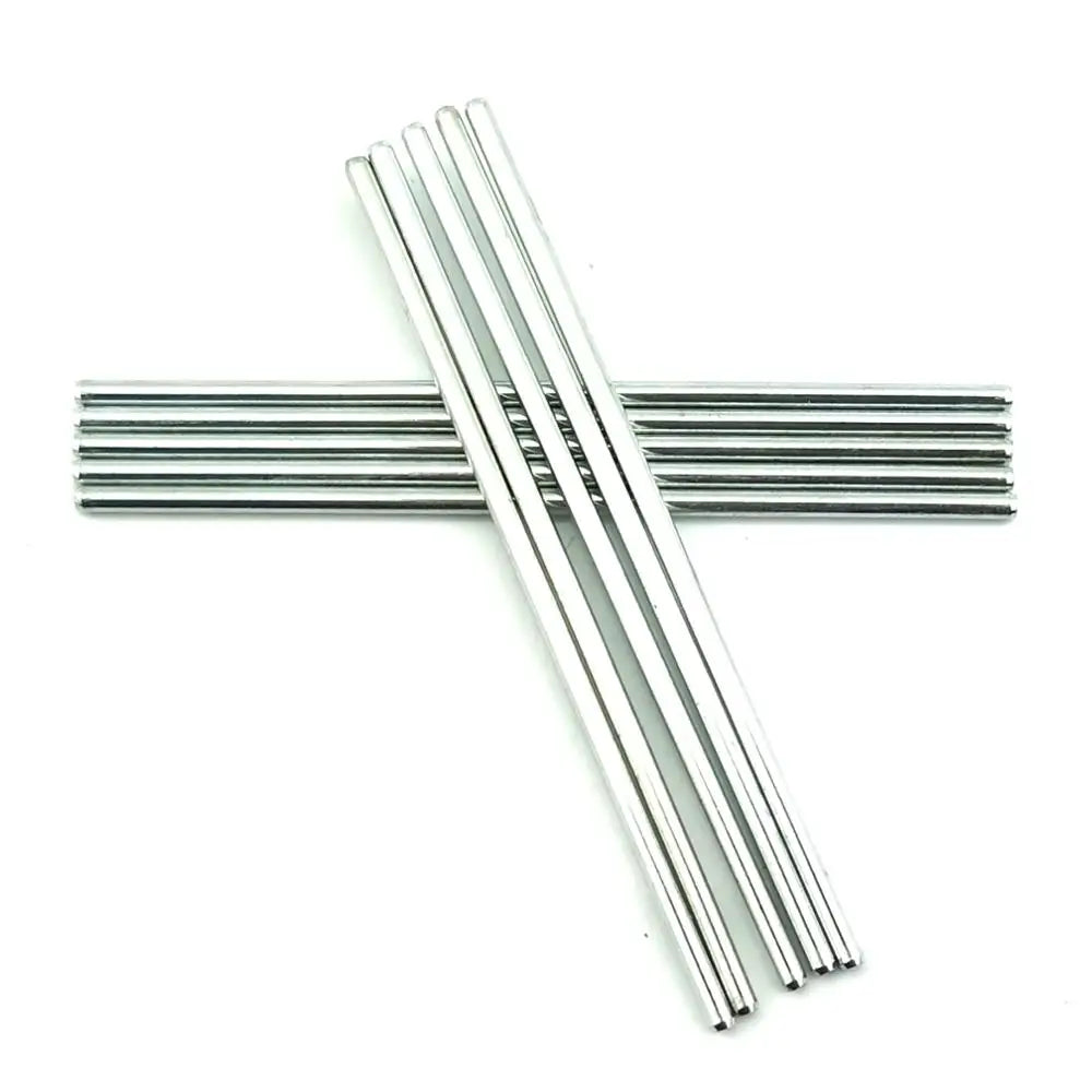 10pcs RC Silver Steel Rod shaft Axles Straight Metal Round Linear Rail Round Length 30 50 70 100 110 150mm * Diameter 2mm